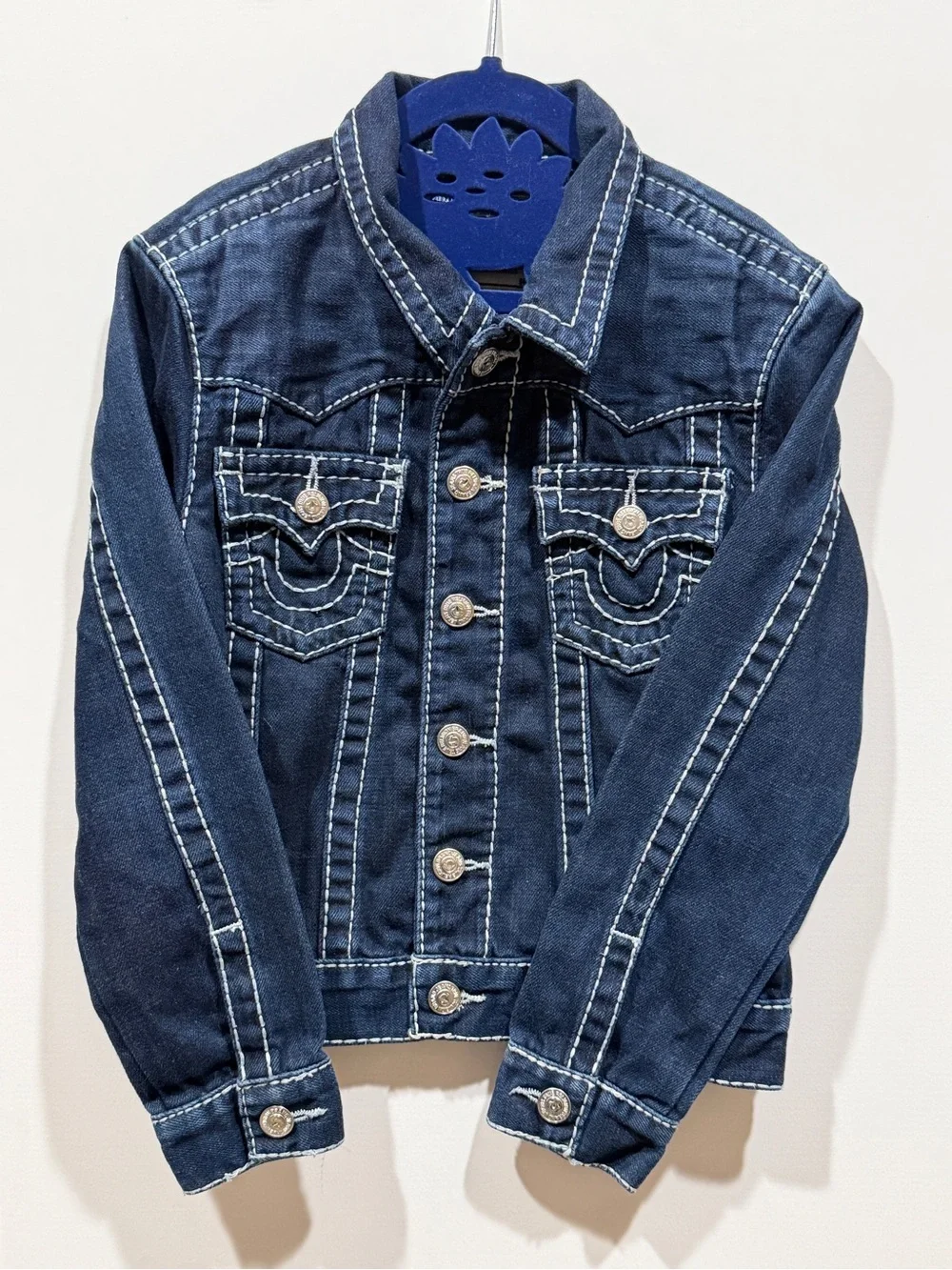 True Religion Kids Big T Denim Jacket Size 6